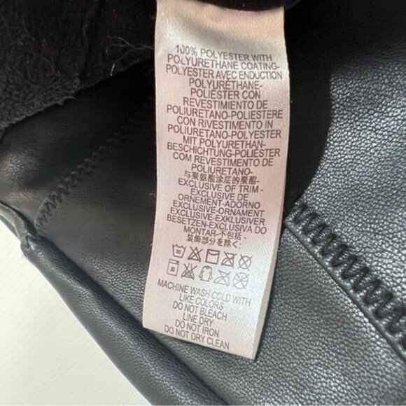 Free People for Urban Outfitters Black Faux Leather High-Waisted Skinny Pants 27 - Picture 8 of 12